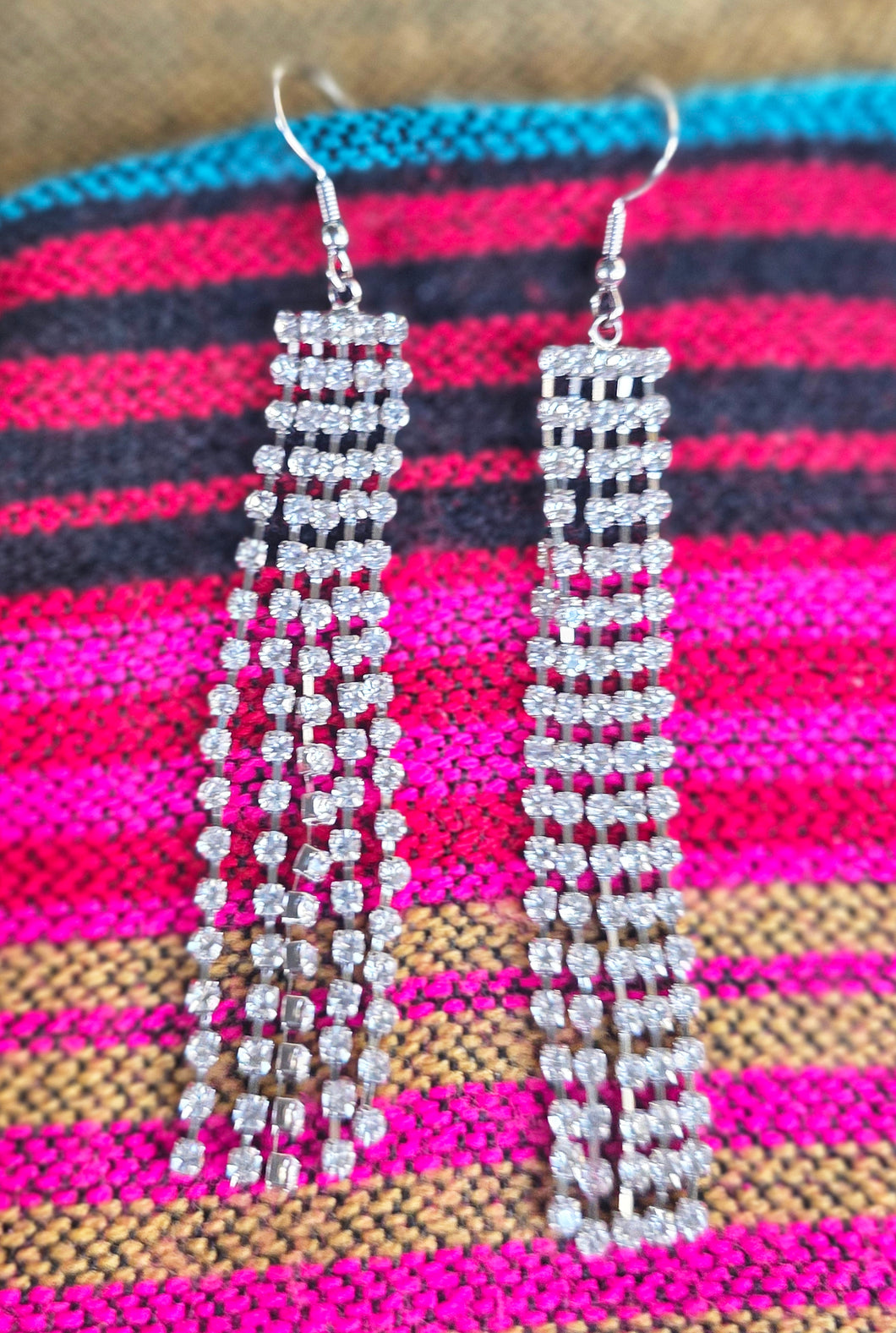 Fringe falls earrings