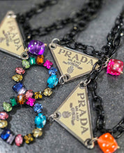 Prad circle drop necklace