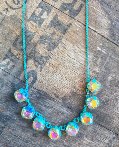 Dainty gemstone necklace