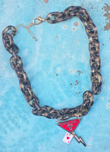 Tortoise chunky prad necklace