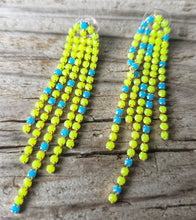 Metal fringe earrings