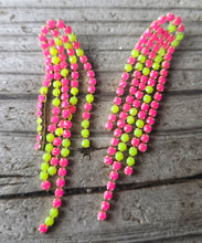 Metal fringe earrings