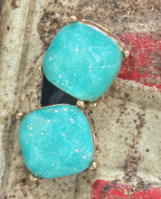 Gemstone stud earrings