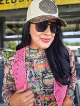 Mamacita cosmic cowgirl mesh top
