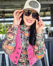 Mamacita cosmic cowgirl mesh top