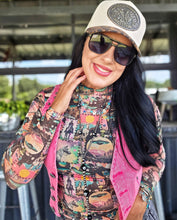Mamacita cosmic cowgirl mesh top