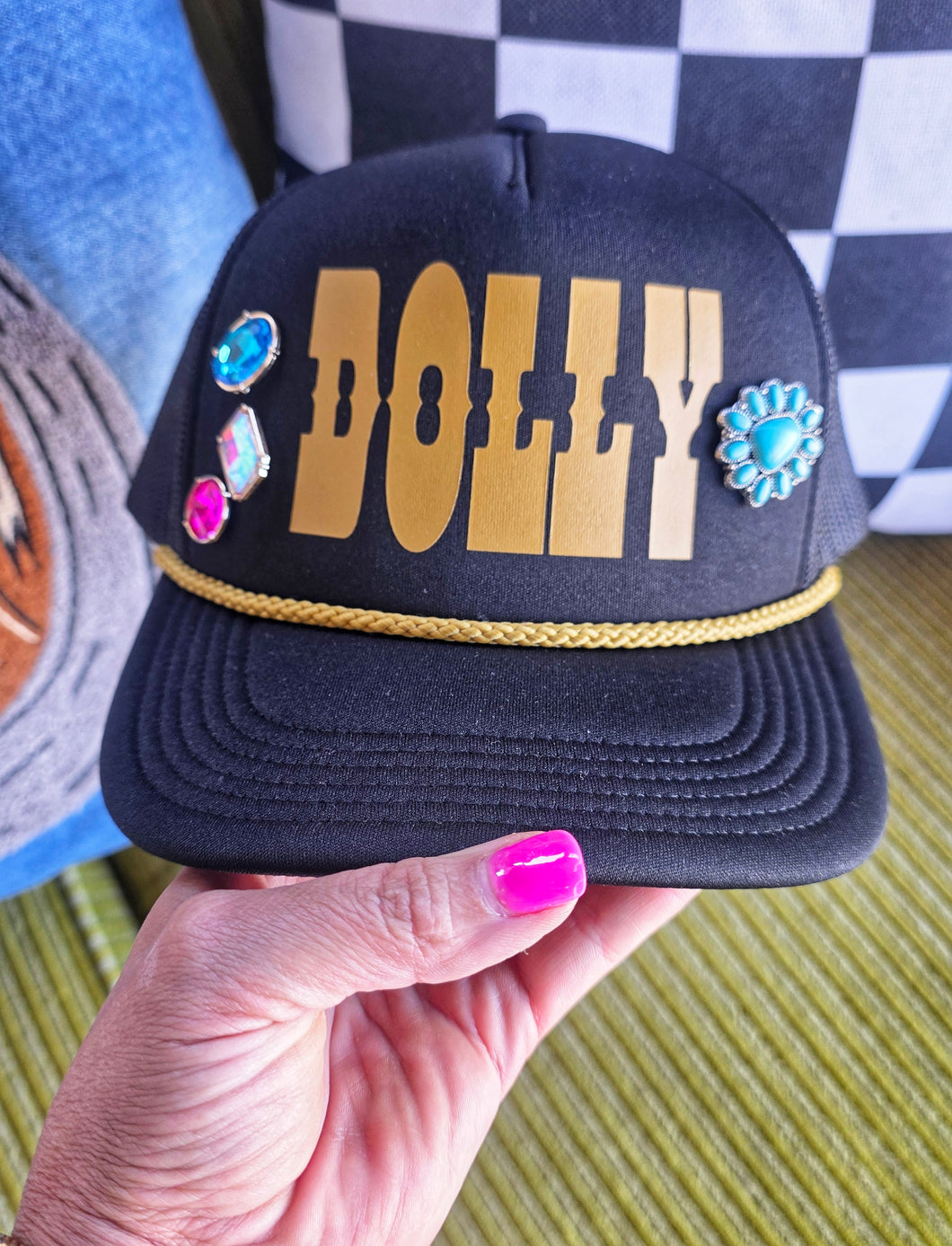 Dolly pinned trucker cap / hat