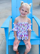 Flower power smocked top