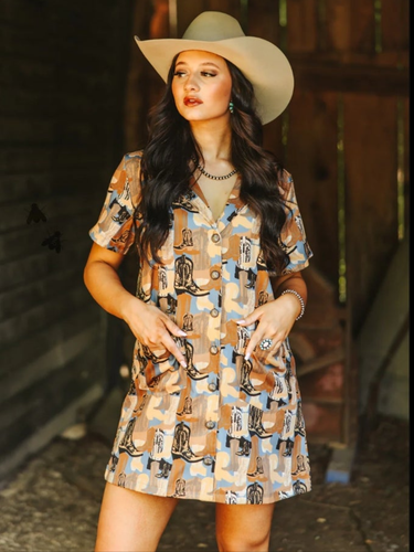 Heel yeah boot dress
