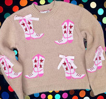 Kids ribbon boot sweater