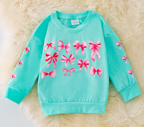 Coquette cowgal bow sweatshirt