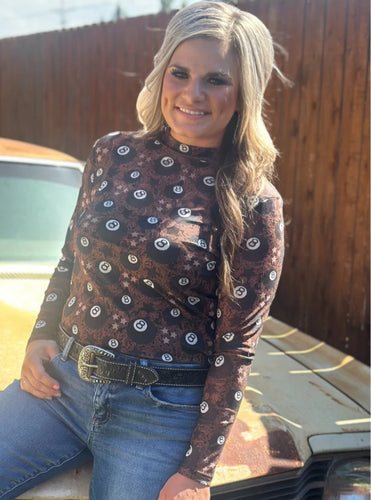 8 ball mesh tee (mamacita)