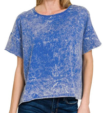 Stoned washed top
