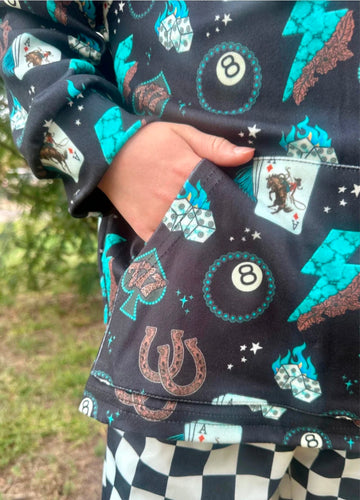 Cowgirl charm mama & mini  pullover/cropped jacket