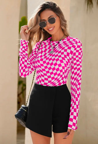 Mamacita Crazy checkered mesh