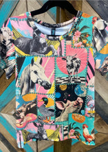 Mini rowdy ranch animal tee