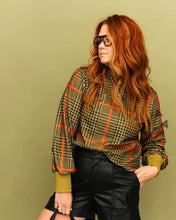 High society plaid mamacita top