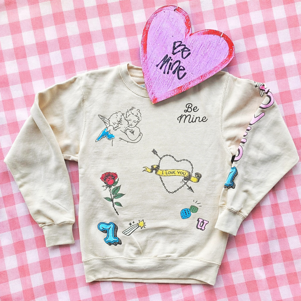 Mamacita tattoos on my heart sweatshirt