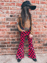 Checkmate Red and black bell bottoms