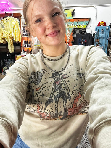 Mamacita space skelly sweatshirt