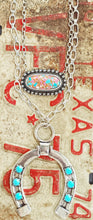 Oval mixed pink & turquoise necklace [earrings sold separate)