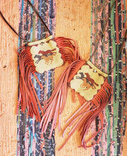 Handmade serape fringed purse