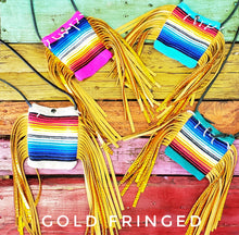 Handmade serape fringed purse