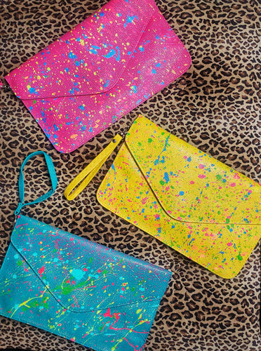 Paint town splatter clutch