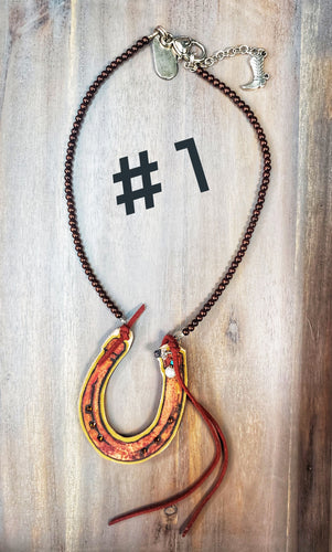 Rodeo Collection Handmade Leather Necklaces