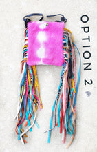 Handmade cowhide fringe purse