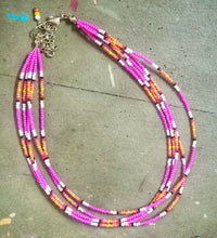 Multi layer seed bead necklace / choker