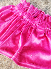 Sparkly velvet hot pink skirt