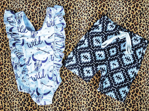 Wild one aztec swimwear