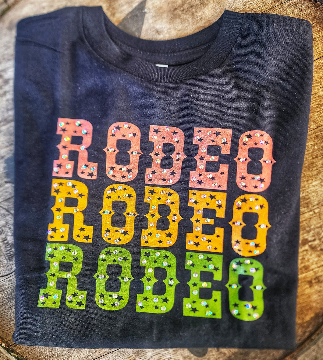 Rodeo rodeo rodeo bling out tee