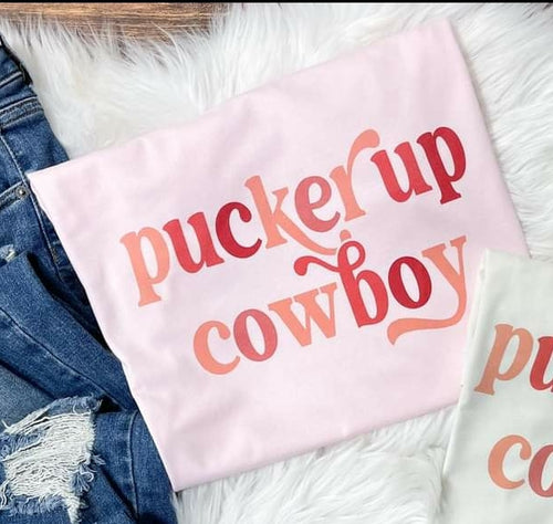 Pucker up cowboy tee