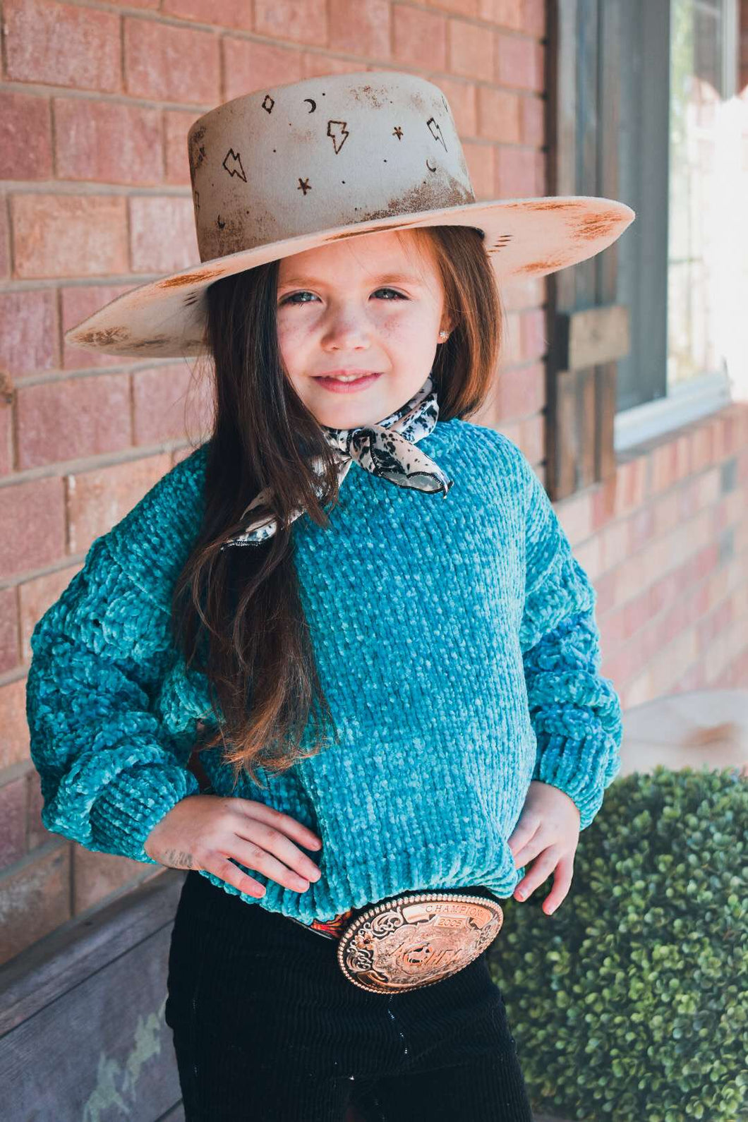 Cozy feels turquoise sweater